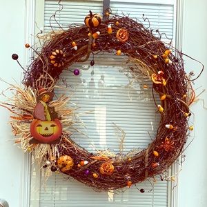 Halloween primitive wreath